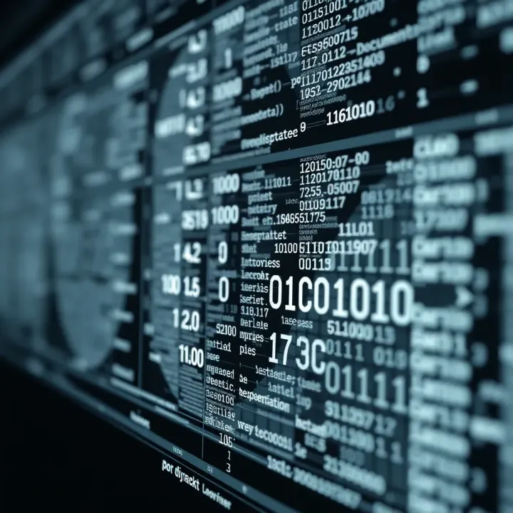 Illustration depicting the use of binary images in document digitisation and optical character recognition