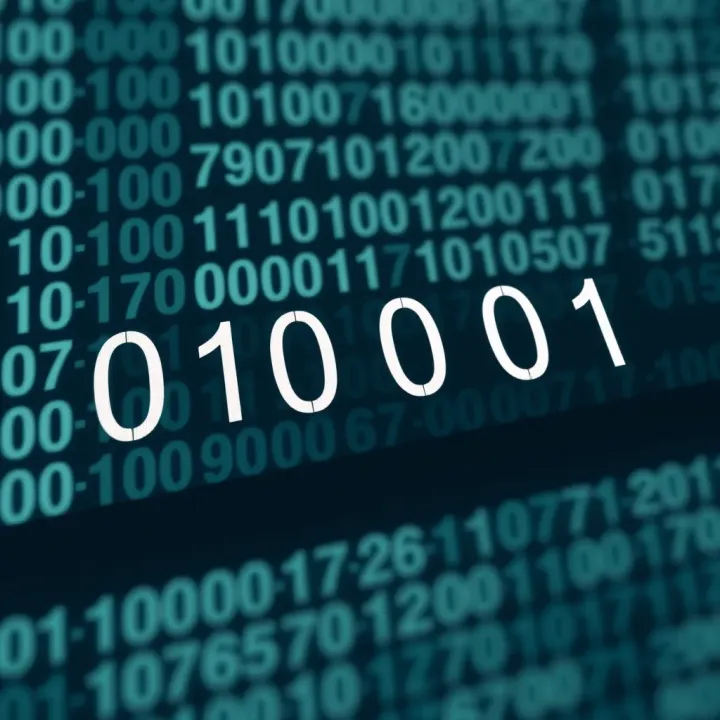 Visual example showing the conversion of a binary sequence with leading zeros to its decimal equivalent