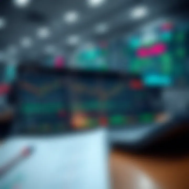 Dashboard of a popular paper trading platform displaying real-time stock charts and trade options