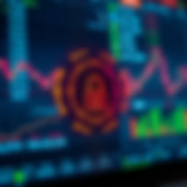 Secure digital interface showing encrypted data and lock icon representing safe trading environment