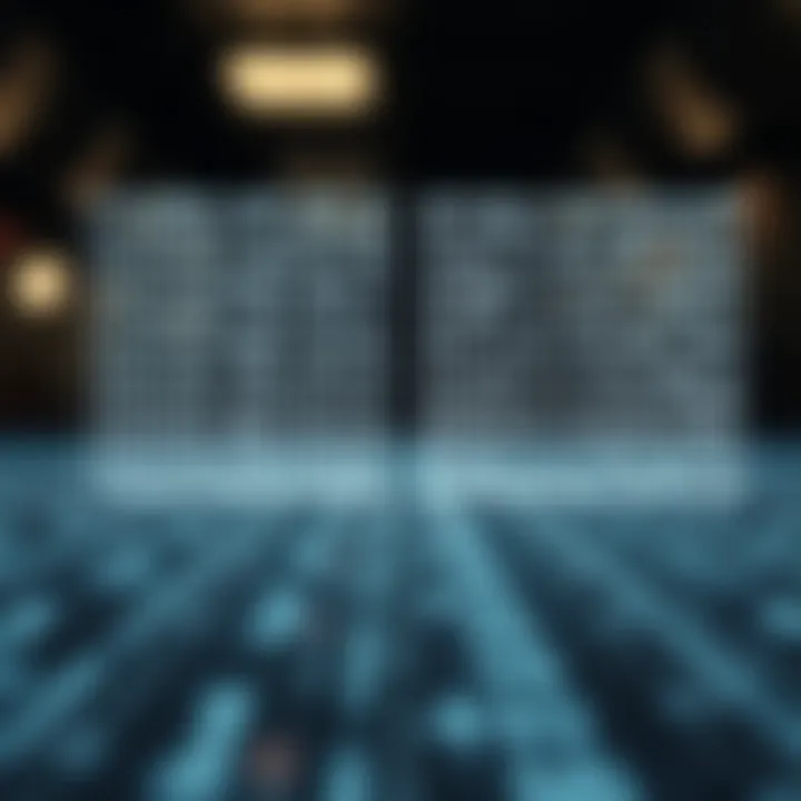 Diagram showing binary search dividing a sorted array into halves to locate target value