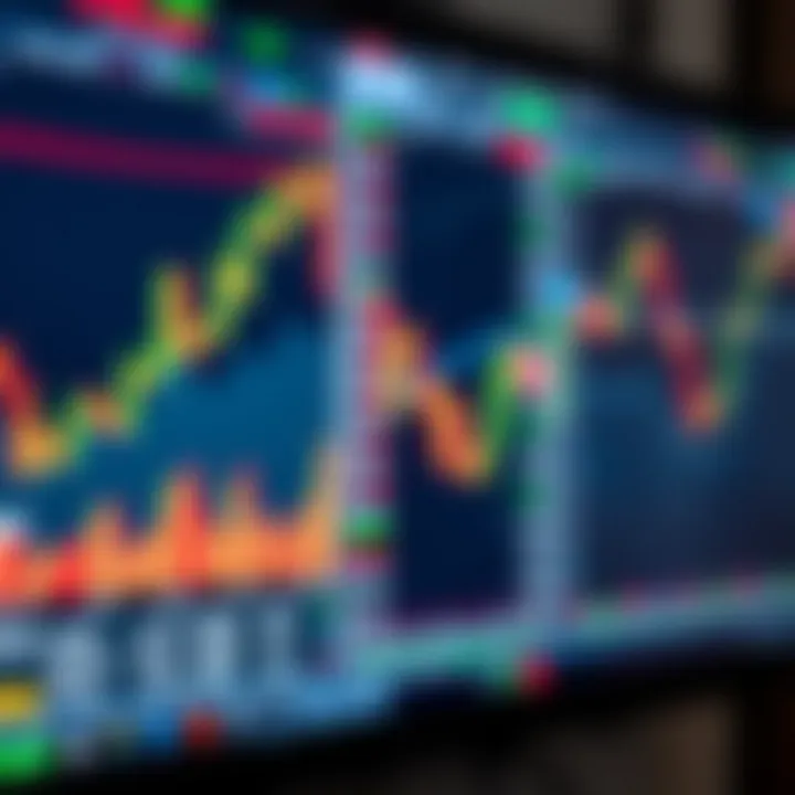 Illustration of forex trading charts and currency pairs on a digital screen