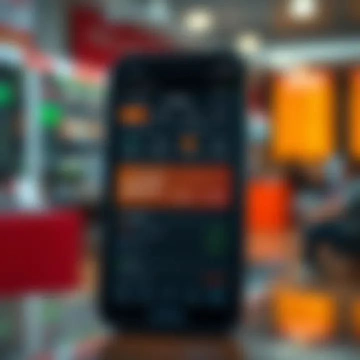 User interface displaying key features and tools of a new trading app for Indian market