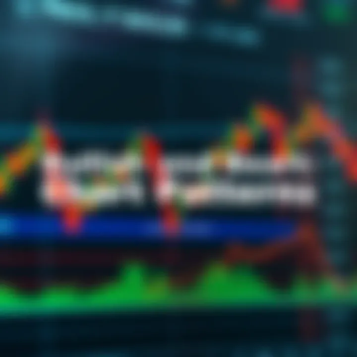 Illustration of various bullish and bearish chart patterns on a stock market graph