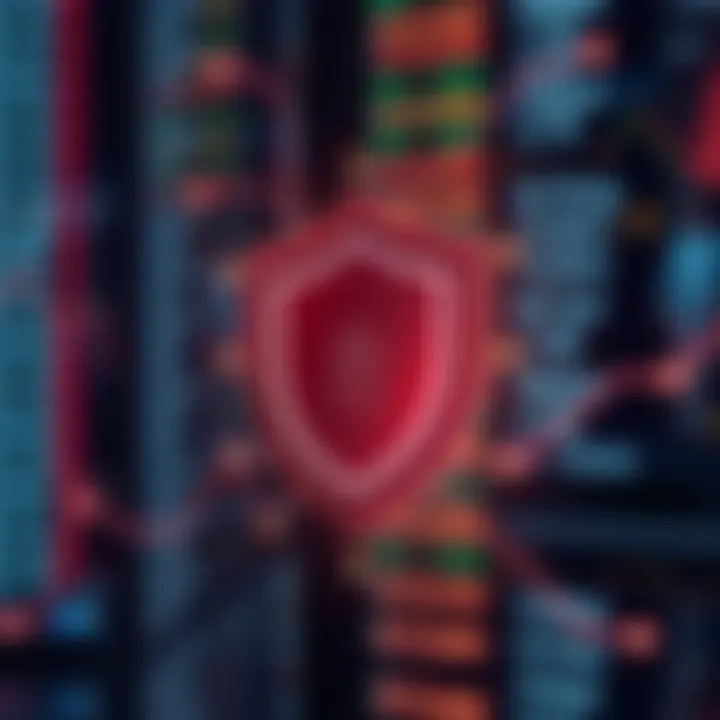 Security Features Ensuring Safe Transactions in Live Trading Applications Secure digital shield symbolizing protection features in live trading applications for safe transactions