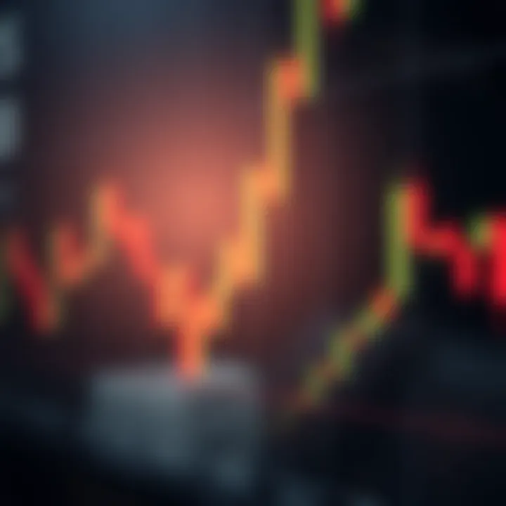Visual representation of candlestick pattern showing potential price reversal