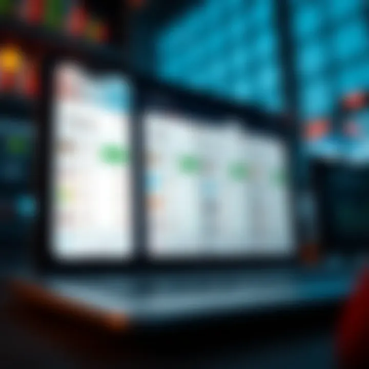 Interface displaying top Indian trading apps with their features and ratings