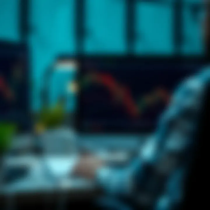 Testing Trading Strategies with Paper Trading Software Illustration of trading strategies being tested on a computer using paper trading software