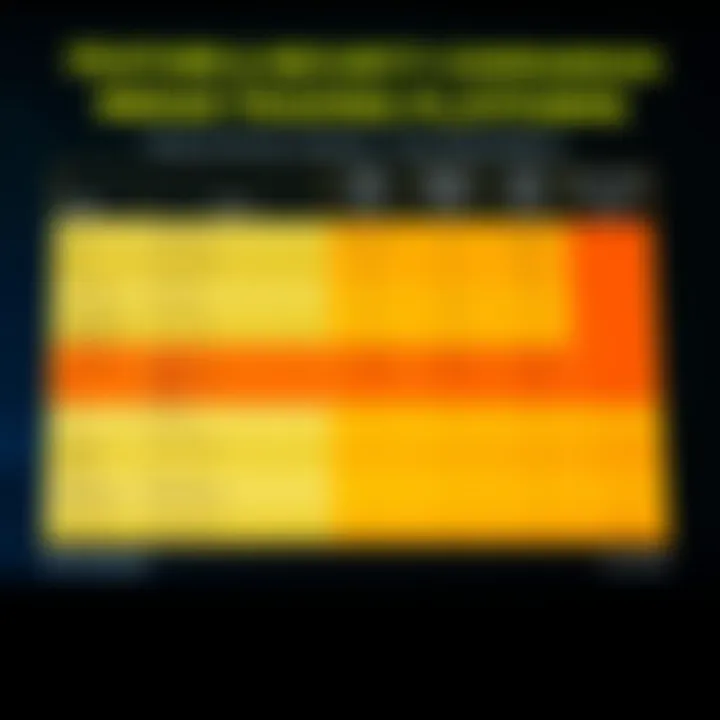 Comparison chart highlighting features and security aspects of top Indian trading platforms