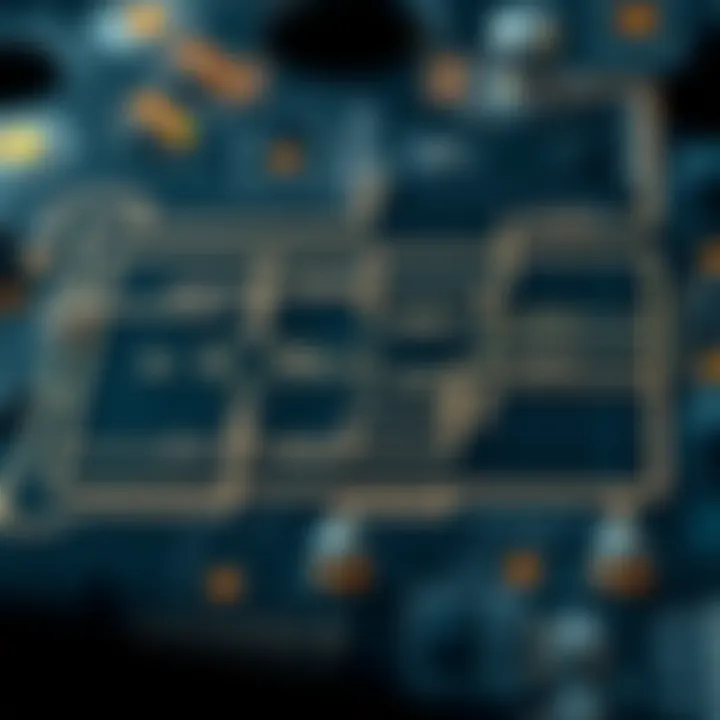 Circuit diagram illustrating a binary ripple counter constructed with flip-flops showing signal flow and counting sequence