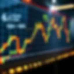 Bullish Candlestick Pattern Demonstration Chart showing bullish candlestick pattern indicating rising market trend