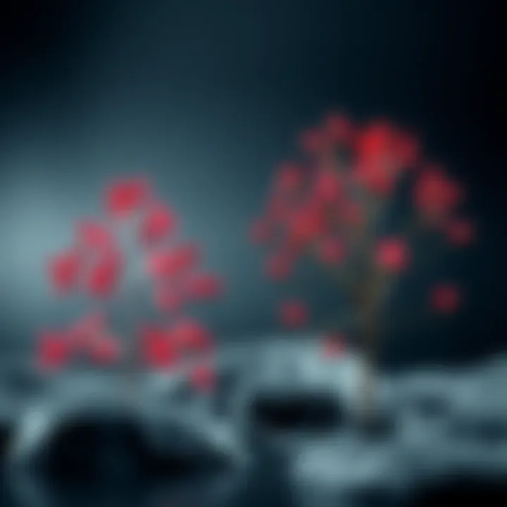 Visualization of balanced binary trees showing AVL and Red-Black tree balancing properties