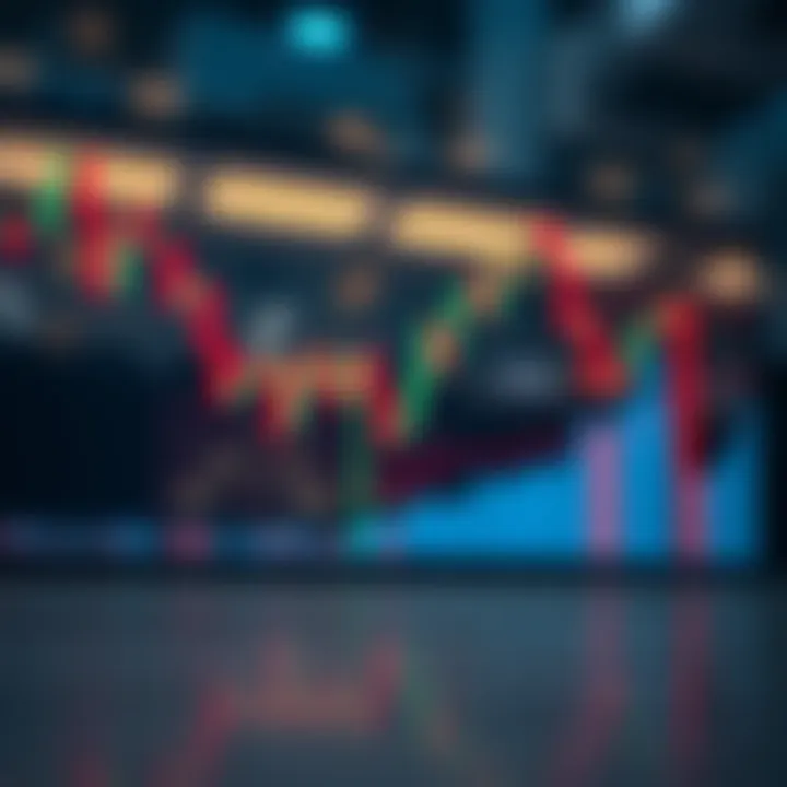 Chart showing bearish reversal pattern in a downward trending market