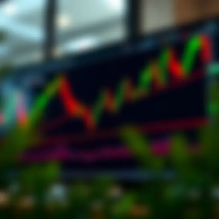 Chart displaying multiple candlestick patterns indicating market trend shifts