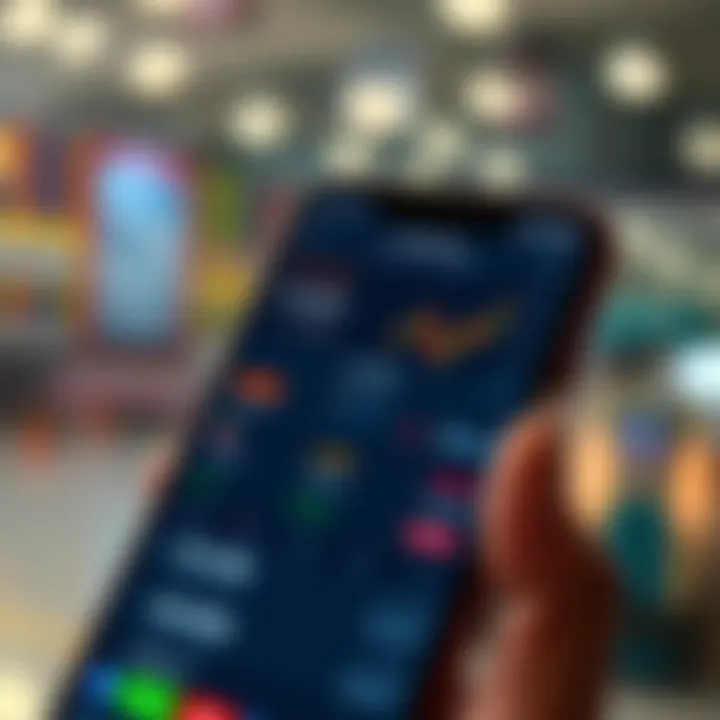 User interface of a mobile trading application displaying stock market trends and trade options