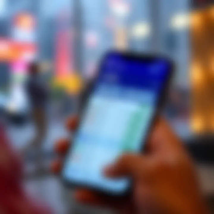 Mobile phone screen displaying a user-friendly investment app interface with small amount trading options
