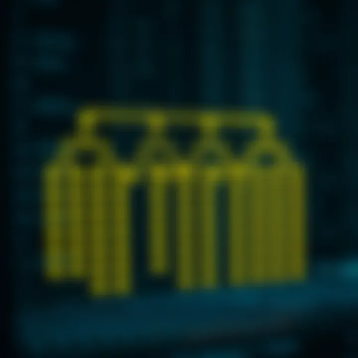 Diagram depicting the structure of an optimal binary search tree showing nodes arranged to minimize search cost