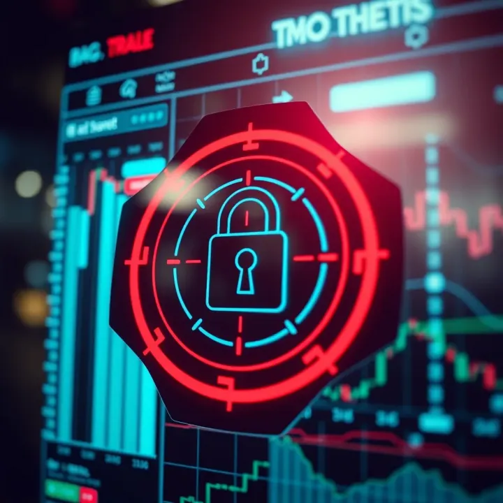 Strong Security Features in Online Trading Apps for India Secure digital transaction with padlock icon symbolizing strong security features in online trading platforms
