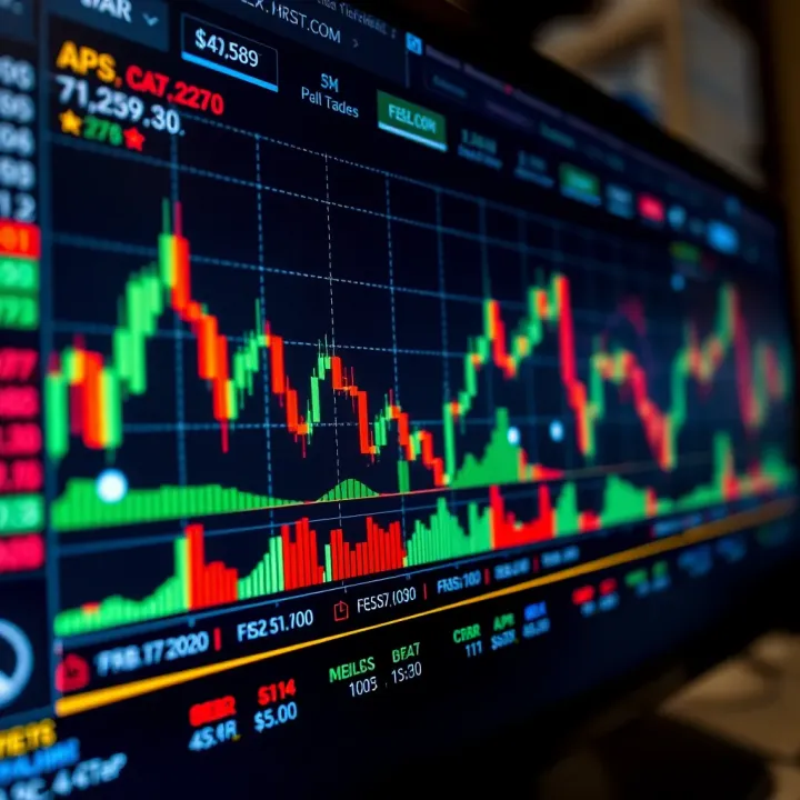 Forex Trading Platform Interface with Currency Charts Forex trading platform interface displaying currency pairs and market charts