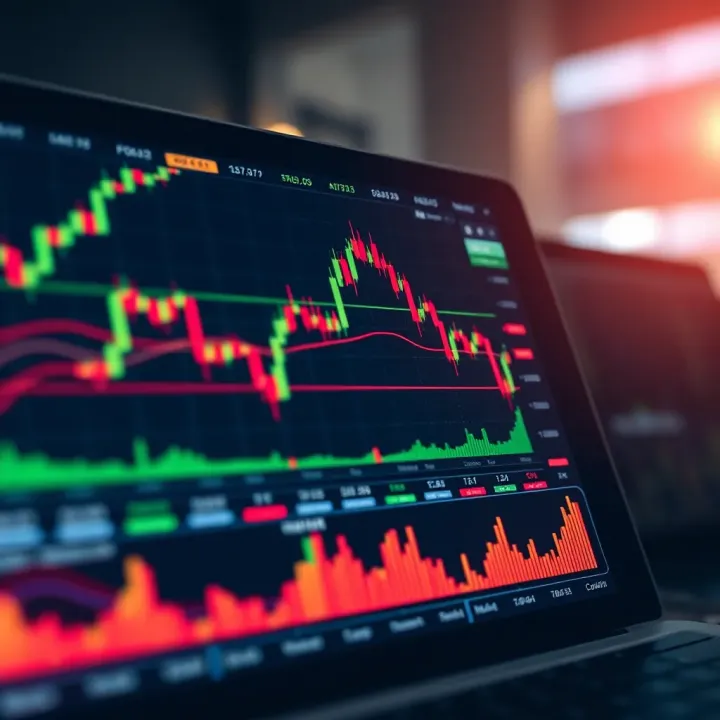 Interface of an online forex trading platform showing currency pairs and market charts