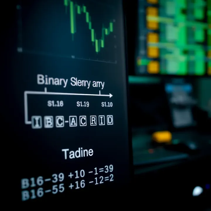 Binary Search Method Demonstration Flowchart showing binary search on a sorted array with midpoint checks