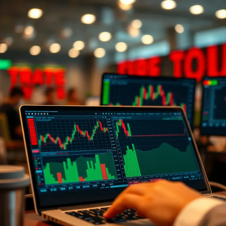 Financial tools and analysis software interface used for strategic intraday trading decisions