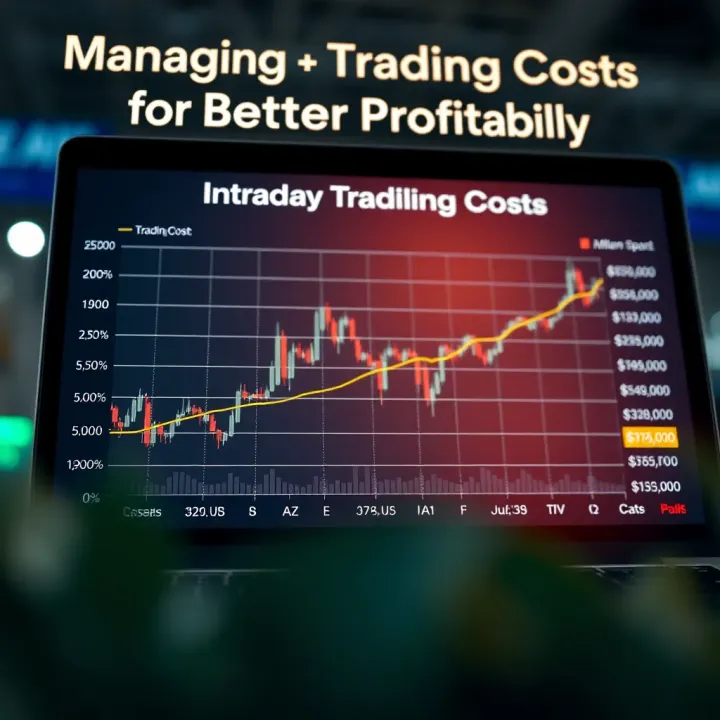 Chart illustrating impact of various trading costs on intraday trading profitability and tips for cost management