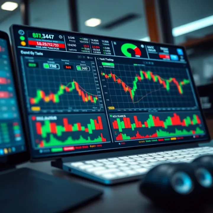 Dashboard displaying essential tools and indicators used in intraday trading