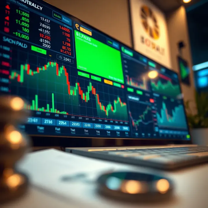 Dashboard of financial tools displaying market trends and stock performance indicators for Indian trading