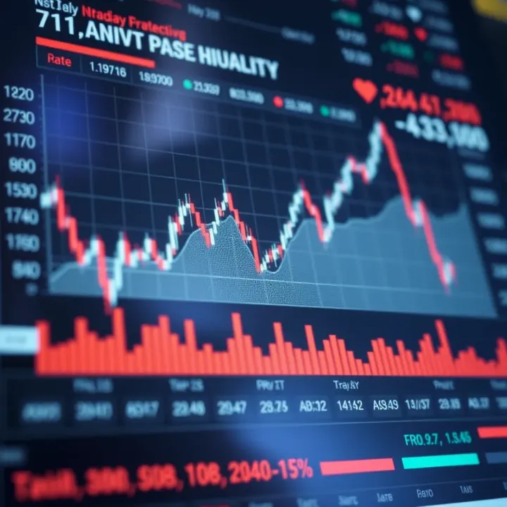 Volatility Trends and Price Movements in Intraday Trading Chart illustrating volatility patterns and their impact on intraday price movements in NSE and BSE