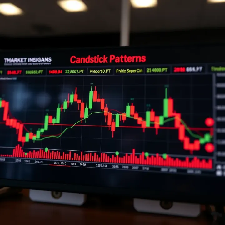 Multiple Candlestick Patterns for Market Analysis Diagram showing multiple candlestick patterns used for market trend analysis