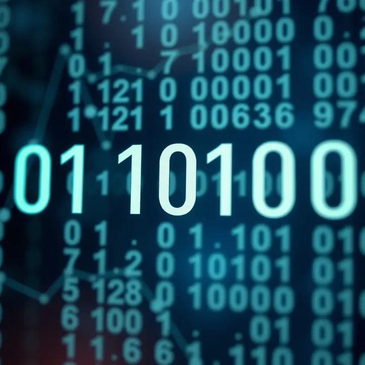 Diagram illustrating the positional values of digits in a binary number system
