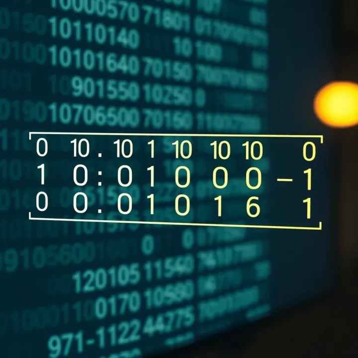 Diagram illustrating how binary digits represent values using powers of two