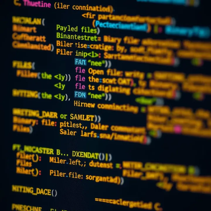 Example of Reading and Writing Binary Files in C Code snippet showing how to open, read, and write binary files using standard C library functions