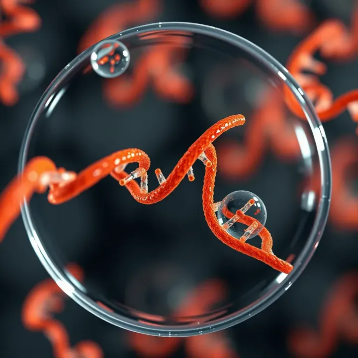 Diagram showing the replication of DNA inside a single microorganism