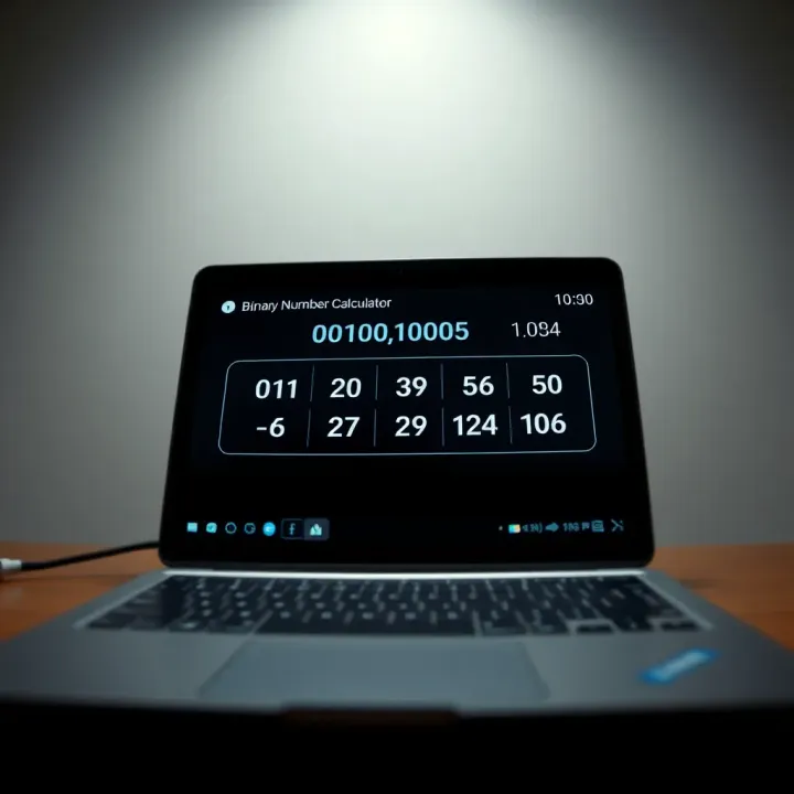Screenshot of an online binary number addition calculator interface showing input and output binary numbers