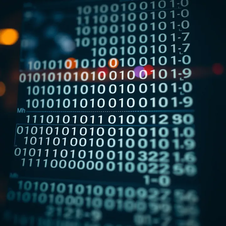 Detailed illustration of the binary number system showing place values and corresponding decimal values