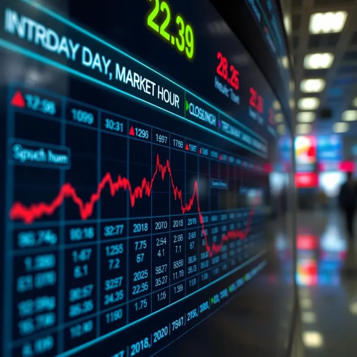 Chart showing opening and closing hours of Indian stock market for intraday trading