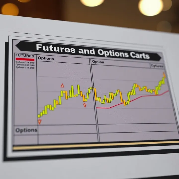 Comparing Futures and Options Contracts Visual comparison chart showing key differences between futures and options contracts