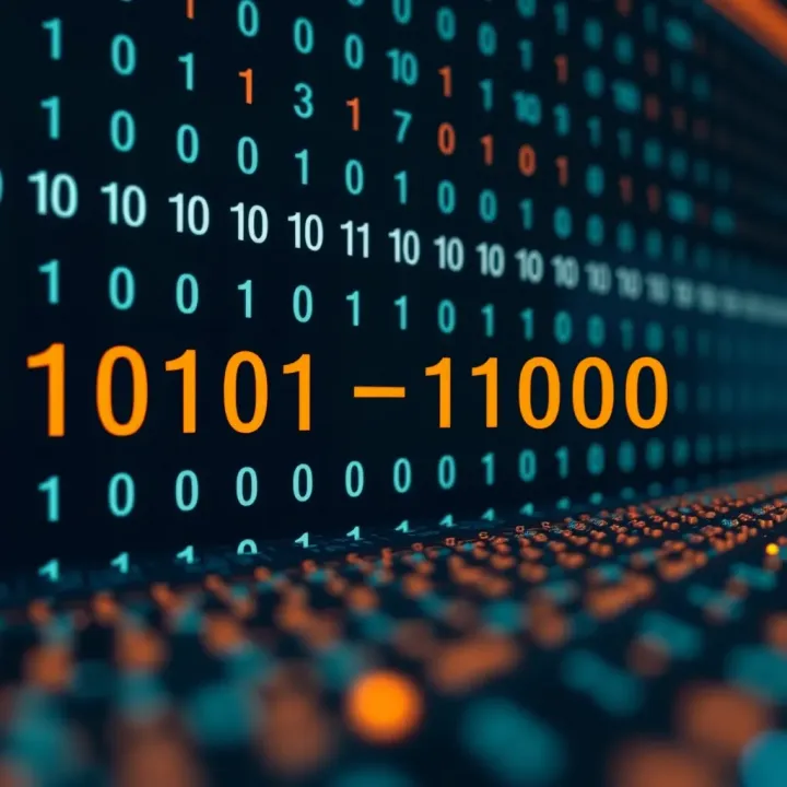 Visual Representation of Hexadecimal to Binary Transformation Diagram illustrating conversion from a hexadecimal number to a binary sequence
