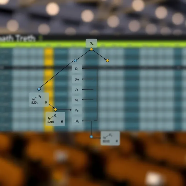 Diagram illustrating the structure of a binary tree with nodes connected showing depth levels